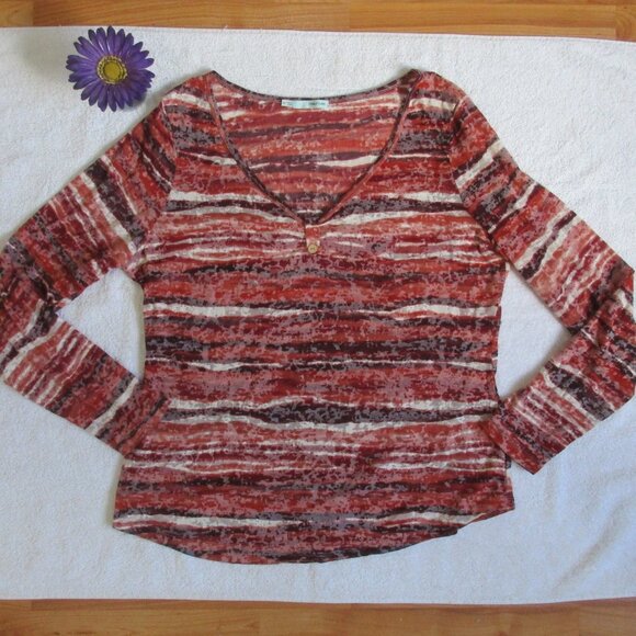 MAURICES Top Size XXL Long Sleeve Burnout Tee - Picture 8 of 10